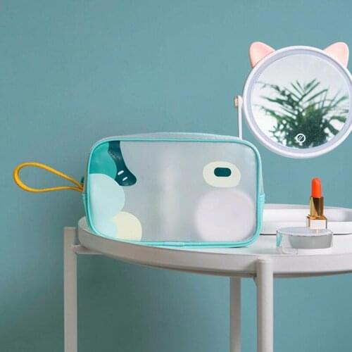 Waterproof Transparent Cosmetic Cute Bags Storage Pouch Makeup Organizer Clear Case Toiletry Bag Zipper Travel