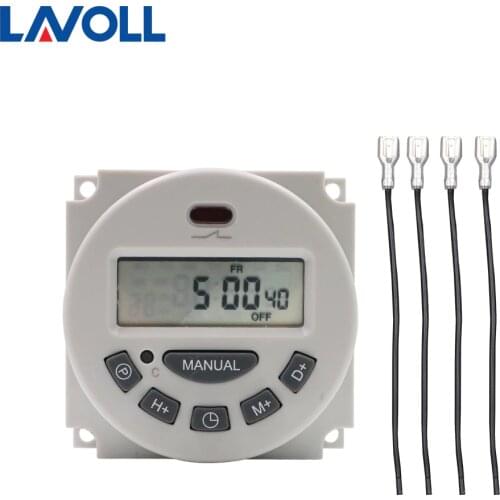 Timer time temporizzatore luci scale switch time relay programmable timer relay daily timer switch with 4 pcs wire