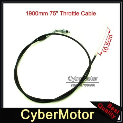 1900mm 75" Throttle Cable For 50cc 60cc 80cc Motorized Bicycle Bike 33cc 43cc 49cc Standing Gas Scooter GoPed
