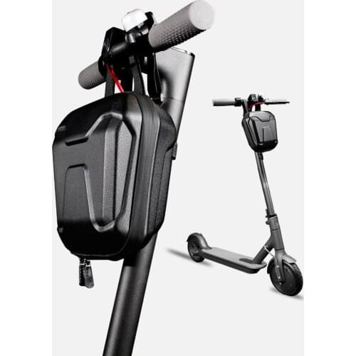 Waterproof Zipper Bicycle Handlebar Front EVA Hard Shell Storage Bag for Folding Bike Scooter Balance Car Bicycle Accessories