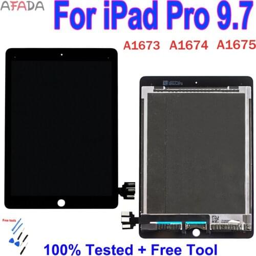 For 9.7" LCD Display For Apple iPad Pro 9.7 A1673 A1674 A1675 LCD Touch Screen Digitizer Sensors Panel Replacement iPad Pro9 LCD