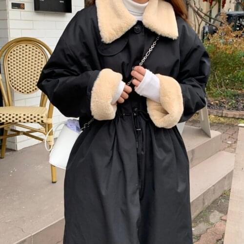 New Winter Coat Women Oversize Fashion Cashmere Wool Outerwear Female Long Thickening Warm Woolen Overcoat Womens Trench Coats