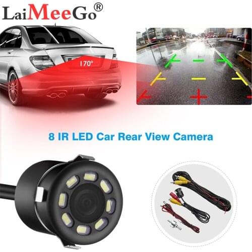 170 Wide Angle Car Reverse Camera HD Night Vision Rear View Camera Backup Parking Camcorder Highly Waterproof Reversing Monitor