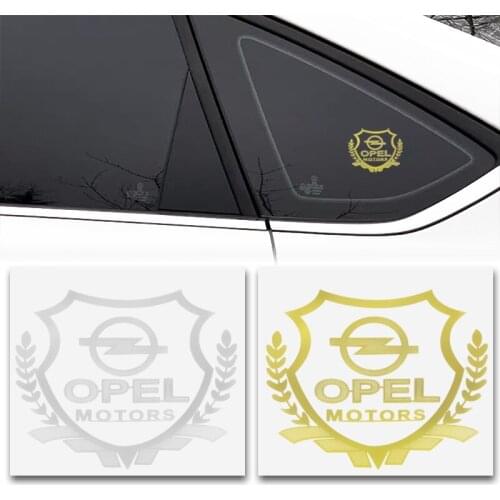 2PCS 3D Metal Car Styling Side Window Body Decoration Sticker For Opel Astra H G J Insignia Mokka Zafira Corsa Vectra C D Antara