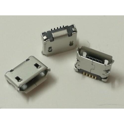 Smartphone tablet pc 5-pin long needle Micro USB Jack connector Charge Socket for Nokia/Lenovo/OPPO 100pcs/lot