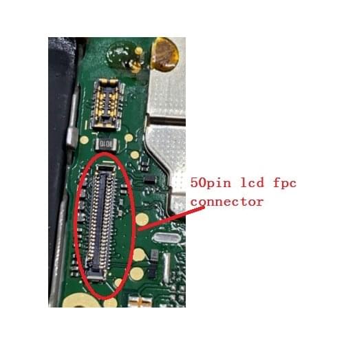 5pcs LCD Display Touch digitizer screen flex FPC connector for Huawei enjoy 8E lite play 7 Y5 Prime 2018 plug on board 50pin