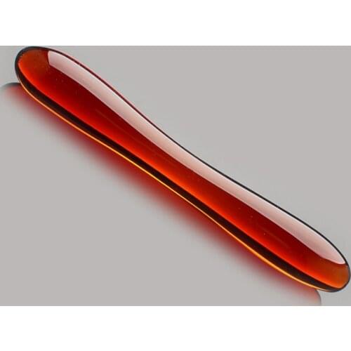 Heat-resistant Smooth Safe Red Pyrex Glass Anal Butt Plug Dildo Penis for Men Women Intimacy Goods Masturbation Sex Toys