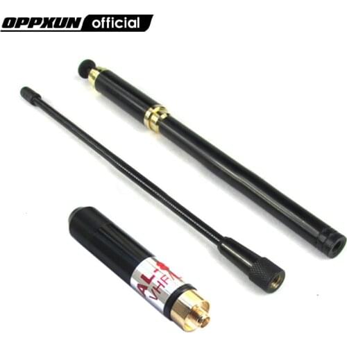 Walkie-talkie Antenna AL800 VHF UHF SMA-F Female Dual-band Telescopic for Two Way Radio Baofeng UV5R UV-5R UV-B5 UV-B6 BF-888S