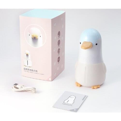 1 Pcs Clean Soap Dispenser Cute Penguin Shape Childrens Automatic Sensory Hand Soap Dispenser 400ml