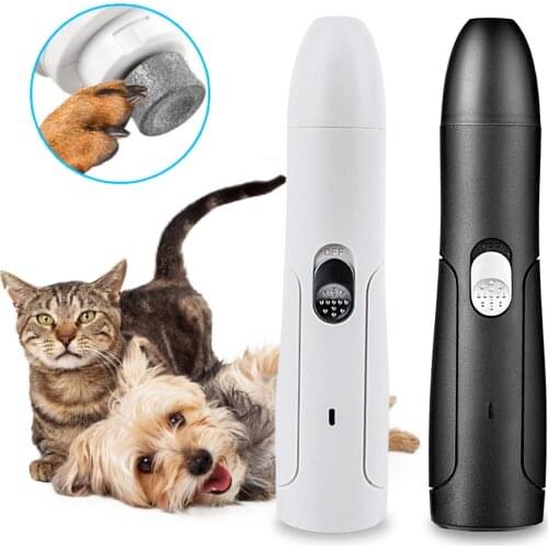 Pet Dog Electric Nail Polisher Grinder Portable USB Rechargeable Cat Dog Paw Grinder Painless Grooming Trimming Supplies Tools