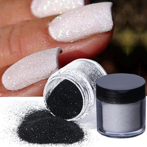 Dipping Powder For Nails Black White Chrome Pigment Dust Sugar Nail Art Glitter Sequins Gel Polish Manicure Accessories SAMN-1