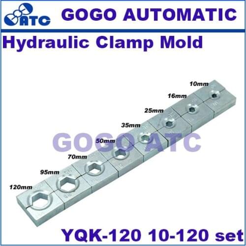 Hydraulic Clamp Mold YQK-120 Manual Hydraulic Electric Cable Wire Terminal Crimping Tool Die Set 10-120mm2