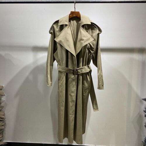 H9002640 cotton women trench coat