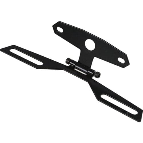 Motorcycle License Plate Bracket Taillight Fixed Folding Number Plate Frame Hold