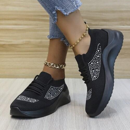 Vulcanized Sneakers Womens Sneakers Fashion Womens Casual Comfortable Shoes Ladies Shoes Mesh Light Casual Sneakers