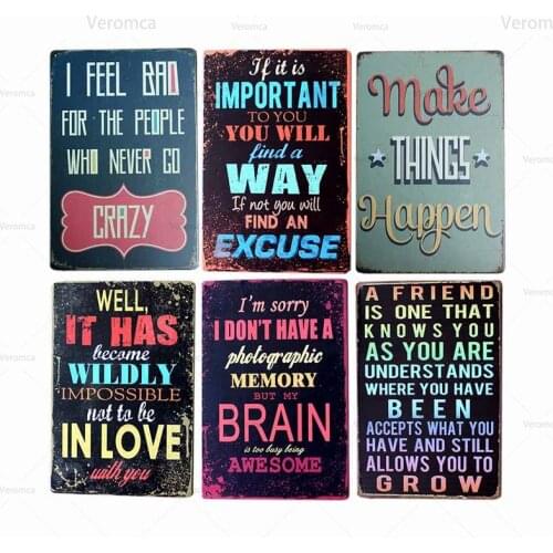 Metal Tin Sign Vintage Plaque Rule Notice Quotes Poster Cafe Bar Pub Club Office Home Retro Wall Art Decorative Plate 20X30Cm