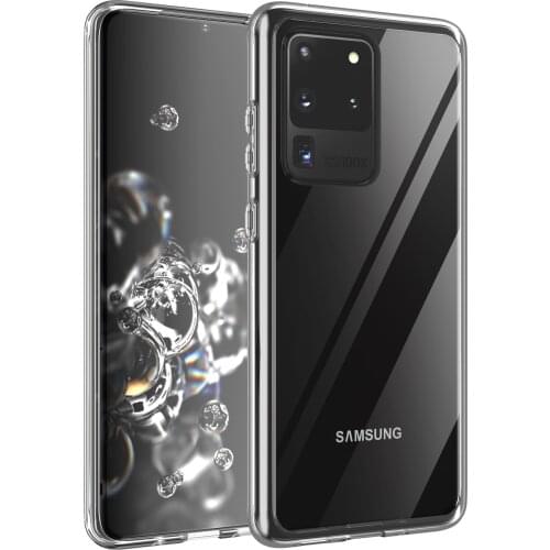 Mobile Phone Protection Clear Case, Hard Acrylic and TPU Bumper Transparent Case For Samsung S20 ultra