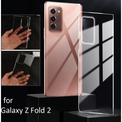 Soft TPU Clear Case for Samsung Galaxy Z Fold 2 Transparent Back Protective Cover for Galaxy Z Fold2 Cases Shockproof