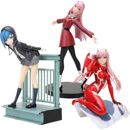 New Darling in the FRANXX Figure Zero Two 02 red clothes 15cm/21cm PVC Action Figurals Collectible Model Toys
