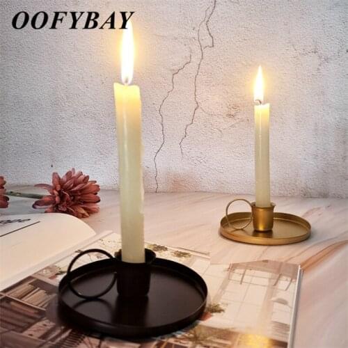 OOFYBAY Decorative Small Candlesticks
