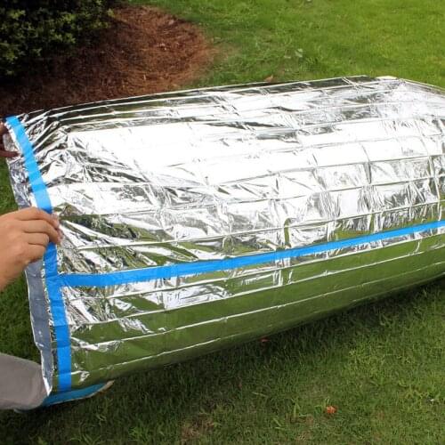 PE Aluminum Film Emergency Lifesaving Thermal Insulation Sleeping Bag Emergency Supplies Sunscreen Blanket