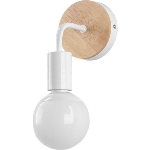 Modern Wood Wall Lamps Beside Wall Sconces Simple Home Deco Wall+lamps Mirror Washer Wall Light Fixture Kitchen Wall Lamp E27