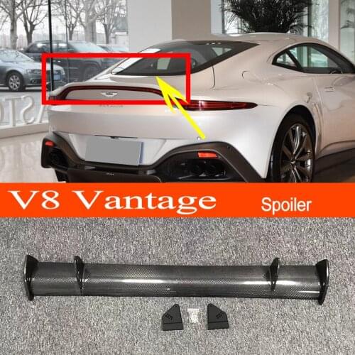 For Aston Martin New V8 Vantage Carbon Fiber Car-styling Sporty Rear Wing Spoiler