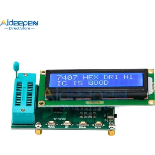TES200 Digital integrated circuit tester IC tester 74 Series 40 series IC Logic Gate Testing Integrated Circuit Checker