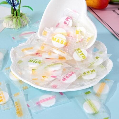 30pcs/Bag Ultra-Thin Moisturizing Disposable Compression Mask Cotton Sheet Face Skin Care Wrapped Masks Paper