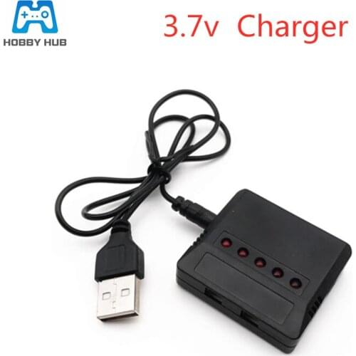 3.7v Lipo Battery 5 in 1 Charger USB for E010 H31 Hubsan X4 Syma X5SW X5C X5HW X5UW/UDI RC Quadcopter W/ RC LED Indicated