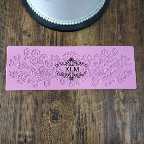 KLM-C009 Frame lace silicone mold Chocolate cake tools Cake lace mould