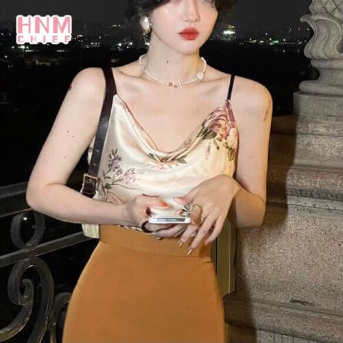 2021 French Vintage Sexy Sleep Tops Summer Sleeveless Womens Camisole Top Elegant Slim Backless Nightgowns V-neck Homewear