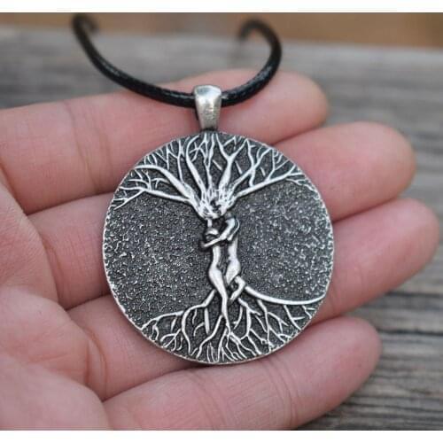 1pcs Norse viking couple tree of life necklace christmas gift