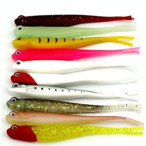 10pcs/lot Soft Swin Fishing Lure 8g/13cm Soft Bait Silicone Bass Pike Minnow Swimbait Plastic Lure