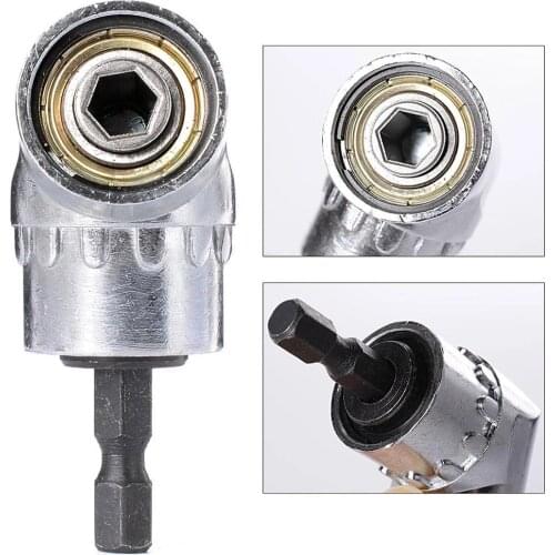 105 Degrees Extension 1/4 Inch Hex Drill Bit Screwdriver Tool Drilling Turning Head Screwdriver Socket Holder Adaptor Turn