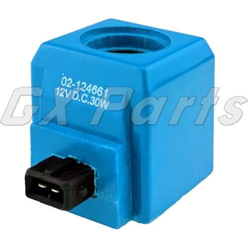 12V 30W Solenoid Coil 02124661 25/221054 For JCB 1400B 1550B 1600B 1700B 214 215 216 217