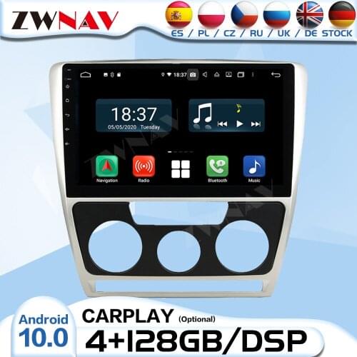 128G 2 DIN Carplay Android Radio Receiver For SKODA Octiva 2007 2008 2009 Car Auto Audio Stereo Video Player GPS Navi Head Unit
