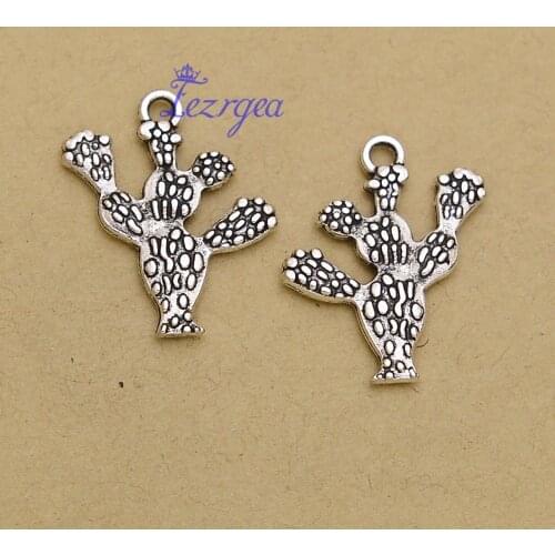 15pcs/lot--23x20mm, Antique silver plated Cactus charms,DIY supplies, Jewelry accessories
