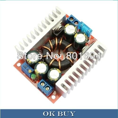 15A DC-DC Buck Converter 4-32V Step Down to 1.2-32V Low-ripple Adjustable Voltage Regulator Module