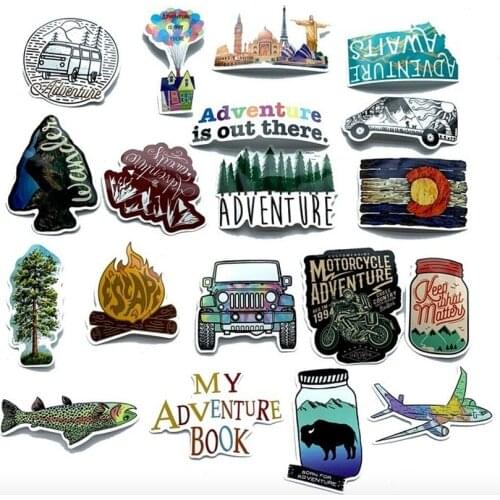 5 Sets=325PCS Outdoor Sports PVC Waterproof Sticker Trolley Case Toy Guitar Notebook Sticker