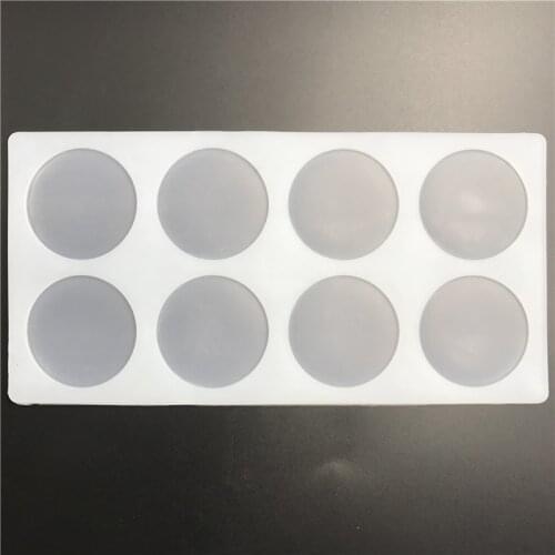 8 Cavity Chocolate Insert Circular Fondant Silicone White Cake Mold Chocolate Baking Decorating Tools #13