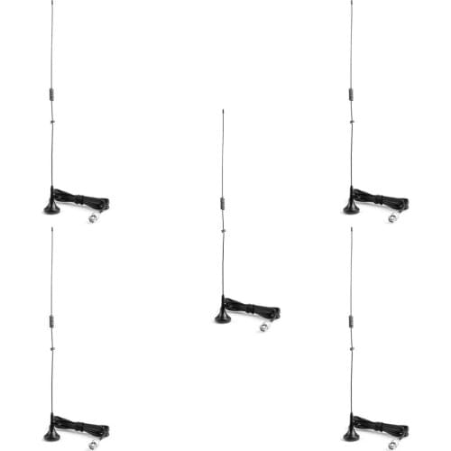 Artudatech 5Pcs UT106 BNC Antenna VHF UHF with RG174 cable For Kenwood TK100 TK200 TK 100 200 For Icom ICV8 ICV82 ICU82 Radio