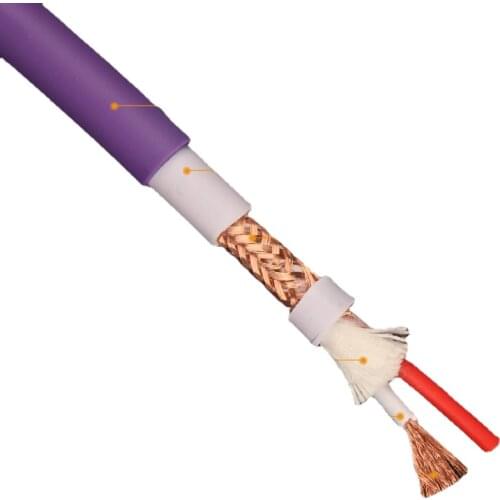 Audiophile Subwoofer 6N Oxygen-free Copper (OFC) Dual-core Signal RCA Audio Bulk Cable HiFi XLR Balanced