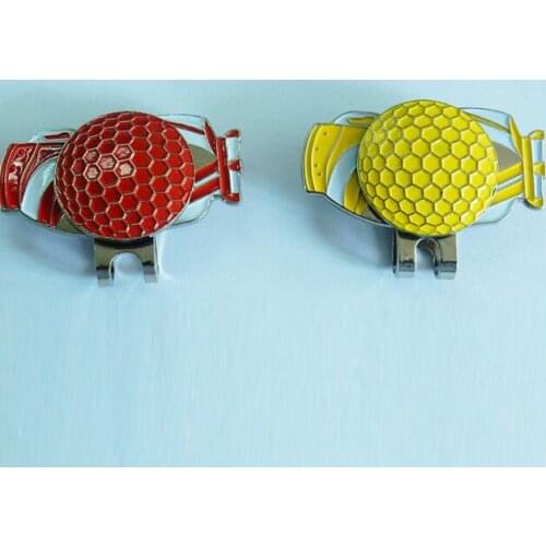 Free shipping Golf Ball Mark Cute Design Mark Golf Ball Position Plus Magnetic Golf Hat Clips Bling Golf Marker Training Aids