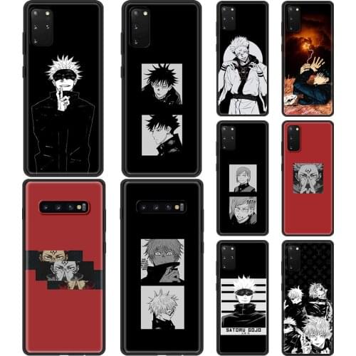 Jujutsu Kaisen Gojou Satoru Phone Case For Samsung Galaxy S20 FE S10 Plus Lite S21 Ultra S8 S9 Plus S10e Soft Black Shell Cover