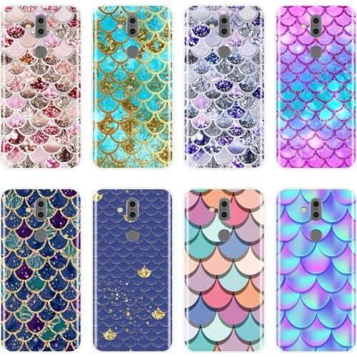 Phone Case For Nokia 7.1 6.1 5.1 3.1 2.1 Soft Silicone Fish Scale Luxury Aesthetic Back Cover For Nokia 7.1 6.1 5.1 3.1 2.1 Plus