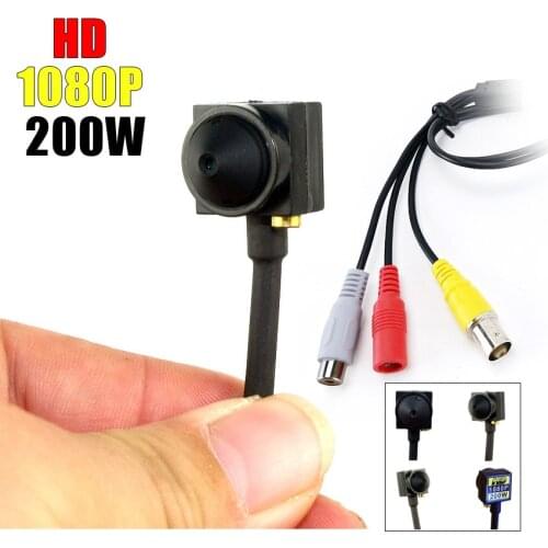 HD 1080P Small mini AHD Camera 3.7mm Lens wider angle HD 2MP Mini Security Surveillance Camera with audio Microphone Mic