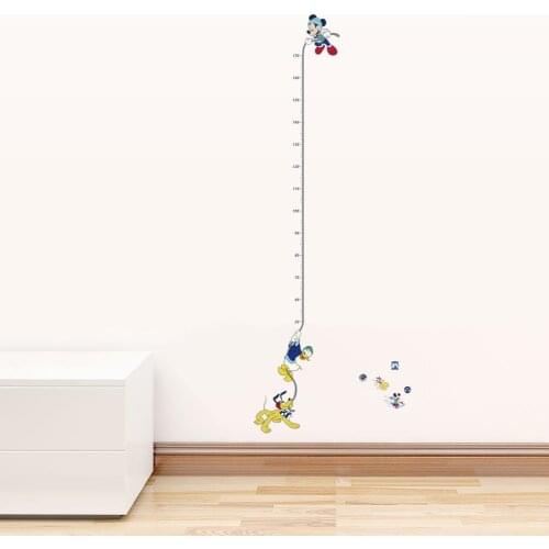 Cartoon Disney Mickey Minnie Growth Chart Wall Stickers For Kids Rooms Home Decor Height Measure Wall Decal Pvc Mural Art Poster