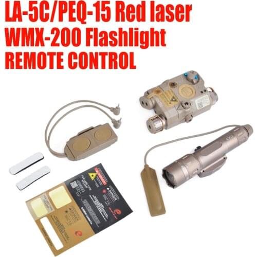 Element BLOCK III accessory kit includes LA-5C/PEQ 15 Red Laser WMX 200 Flashlight Double Switch(396+04014+177)