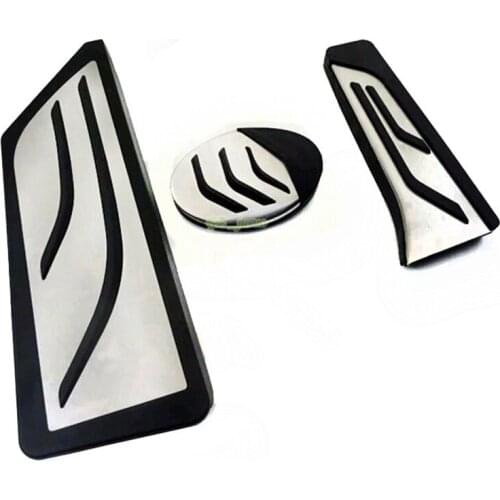 AT Auto Accelerator Foot Rest Pedal Pad Sticker For 2015 2016 BMW X1 F48 2-series Touring 218i 220i 220d 225xe Car Accessories